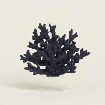 Beauty Home ΚΟΡΑΛΙ ΣΚ. ΜΠΛΕ ΜΕ ΒΑΣΗ PLEXI GLASS 24 x 24 cm