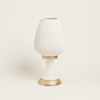Beauty Home ΒΑΖΟ ΕΚΡΟΥ ΜΕ ΒΑΣΗ 48 cm
