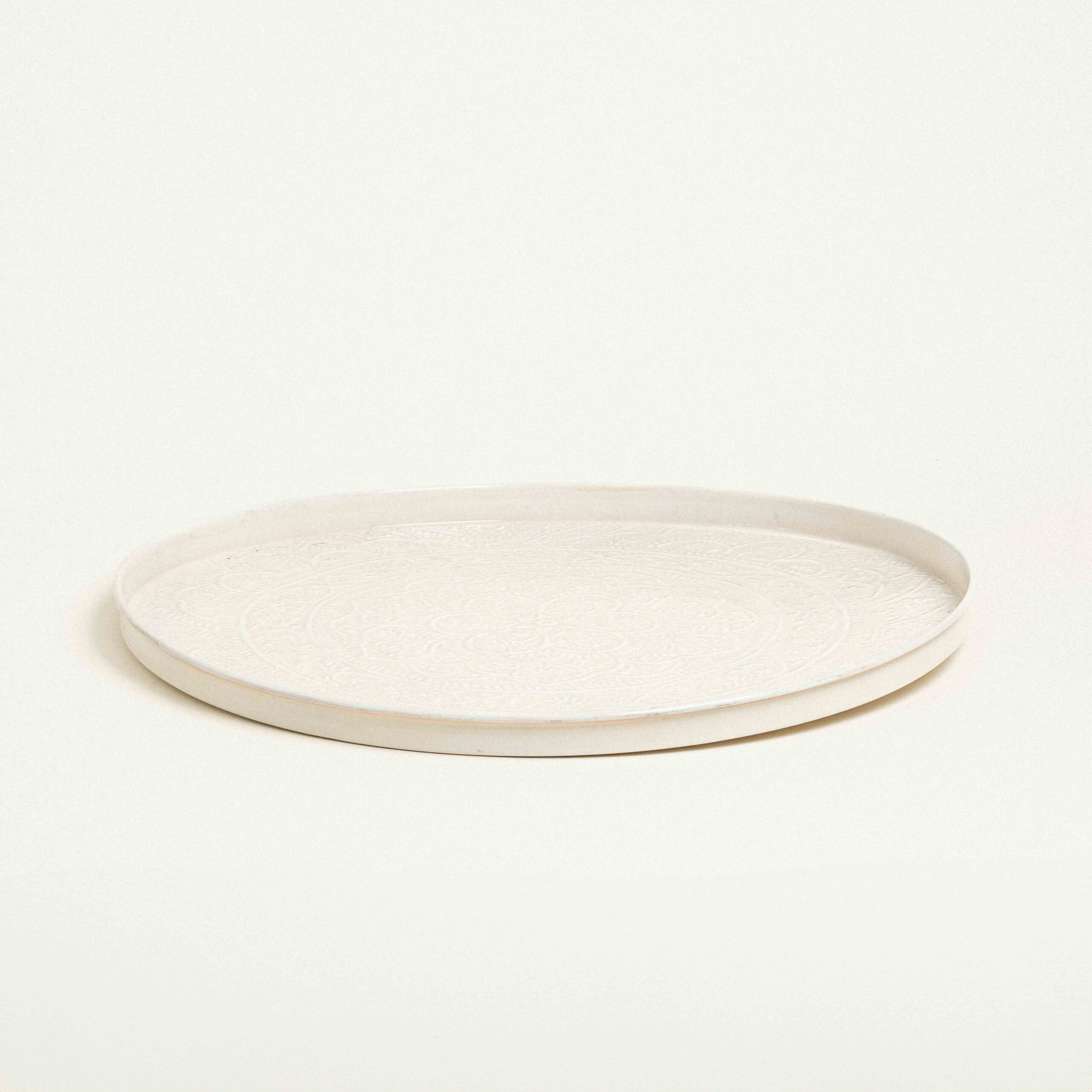 Beauty Home ΔΙΣΚΟΣ ΜΕΤΑΛΛΙΚΟΣ ΑΝΑΓΛΥΦΟΣ ΕΚΡΟΥ 60 CM