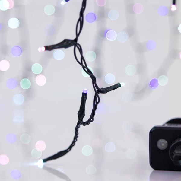 ΣΕΙΡΑ 100 LED ,31V, 8 ΠΡΟΓΡΑΜΜΑΤΑ, ΜΕΤΑΣΧΗΜ/ΣΤΗ ΜΕ ΜΝΗΜΗ, ΠΡΑΣΙΝΟ ΚΑΛΩΔΙΟ, ΧΡΩΜΑΤΙΣΤΟ LED, ΠΡΟΕΚΤΑΣΗ ΠΑΡΟΧΗΣ 300cm