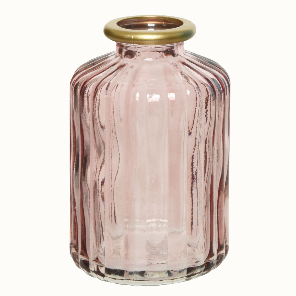 Beauty Home ΒΑΖΟ ΡΙΓΕ ΜΕ ΧΡΥΣΟ ΣΤΟΜΙΟ 6 x 10 cm Σάπιο Μήλο