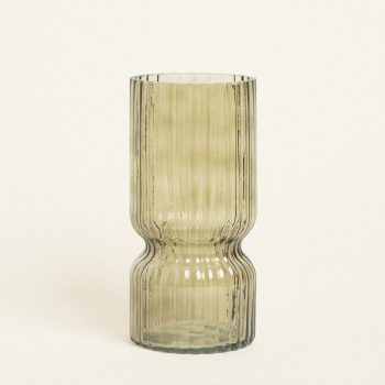 Beauty Home ΒΑΖΟ ΡΙΓΕ 11 x 23 CM ΠΡΑΣΙΝΟ