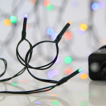 ΣΕΙΡΑ 100 LED, 31V ΜΕΤΑΣΧΗΜΑΤΙΣΤΗ, 8 ΠΡΟΓΡΑΜΜΑΤΑ & ΜΝΗΜΗ, ΠΡΑΣΙΝΟ PVC ΚΑΛΩΔΙΟ, ΧΡΩΜΑΤΙΣΤΟ LED, ΠΡΟΕΚΤΑΣΗ ΠΑΡΟΧΗΣ 3m
