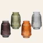 ΒΑΖΟ ΓΥΑΛΙΝΟ 12 x 20 CM  ΚΕΧΡΙΜΠΑΡΙ Beauty Home