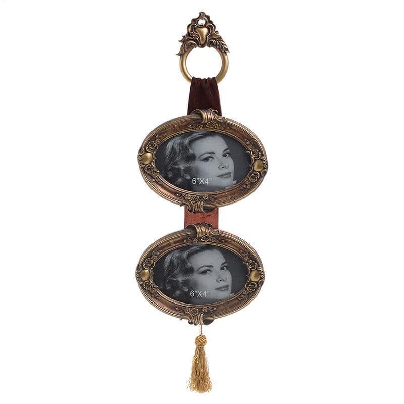 ΚΟΡΝΙΖΑ 2 ΘΕΣΕΩΝ ΚΡΕΜΑΣΤΗ POLYRESIN ΑΝΤΙΚΕ ΧΡΥΣΗ 19X2X58