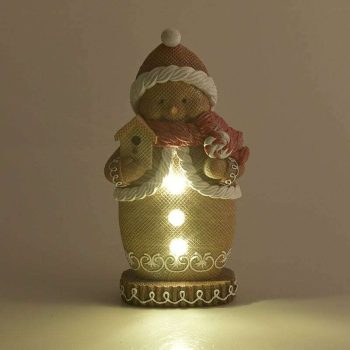ΜΠΙΣΚΟΤΑΝΘΡΩΠΟΣ RESIN ΜΕ LED 17Χ9Χ30