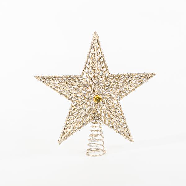 ΠΛΑΣΤΙΚΗ ΚΟΡΥΦΗ ΔΕΝΤΡΟΥ GLITTER ΣΑΜΠΑΝΙ 29,5Χ33cm