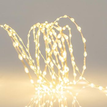 ΣΕΙΡΑ, 100 ΜΙΝΙ LED, 4,5V ΜΕΤΑΣΧΗΜΑΤΙΣΤΗ, ΣΤΑΘΕΡΟ, ΑΣΗΜΙ ΧΑΛΚΙΝΟ ΚΑΛΩΔΙΟ, ΘΕΡΜΟ ΛΕΥΚΟ LED, ANA 10cm, ΠΡΟΕΚΤΑΣΗ ΠΑΡΟΧΗΣ 5m, ΙΡ44