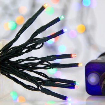 ΣΕΙΡΑ 240 LED 3mm, 31V, 8 ΠΡΟΓΡΑΜΜΑΤΑ, ΜΕΤΑΣΧΗΜΑΤΙΣΤΗ ΜΕ ΜΝΗΜΗ,ΠΡΑΣΙΝΟ ΚΑΛΩΔΙΟ,ΧΡΩΜΑΤΙΣΤΟ LED