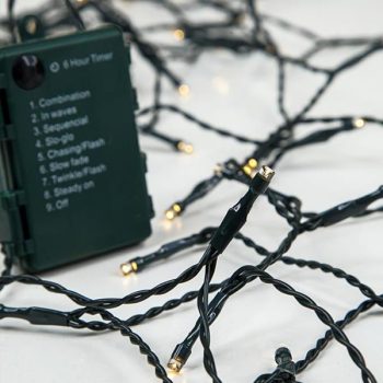 ΣΕΙΡΑ ΜΠΑΤΑΡΙΑΣ 96 LED 5mm 4.5V, 8 ΠΡΟΓΡΑΜΜΑΤΑ,ΠΡΑΣΙΝΟ ΚΑΛΩΔΙΟ,ΘΕΡΜΟ ΛΕΥΚΟ LED