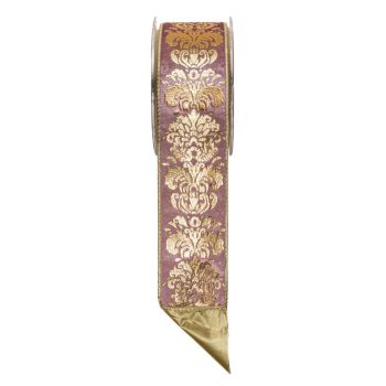 ΧΡΙΣΤΟΥΓΕΝΝΙΑΤΙΚΗ ΚΟΡΔΕΛΑ ROCOCO VELVET ΡΟΖ ΧΡΥΣΟ 5,2EKX4,5M
