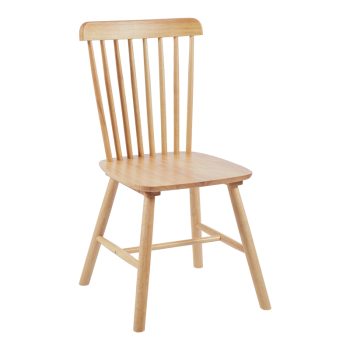 Καρέκλα Melia pakoworld rubberwood σε φυσική απόχρωση 45x51x87εκ 128-000033
