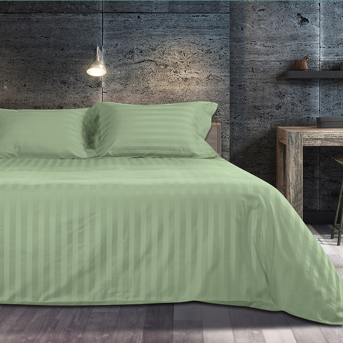 Beauty Home Σετ σεντόνια υπέρδιπλα Art 1530 Stripe 240x260 Βεραμάν