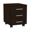Συρταριέρα τροχήλατη Luke pakoworld wenge 40x48.5x53.5εκ 184-000043