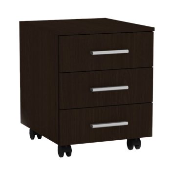 Συρταριέρα τροχήλατη Luke pakoworld wenge 40x48.5x53.5εκ 184-000043