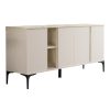 Μπουφές Vetine pakoworld σε λευκή απόχρωση 180x45x80εκ 197-000268