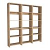 Βιβλιοθήκη Rabuku pakoworld σε oak απόχρωση 146x22x123εκ 197-000278