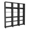 Βιβλιοθήκη Rabuku pakoworld σε ανθρακί απόχρωση 146x22x123εκ 197-000280