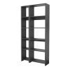 Βιβλιοθήκη Alkathi pakoworld σε ανθρακί απόχρωση 77x22x160εκ 197-000283