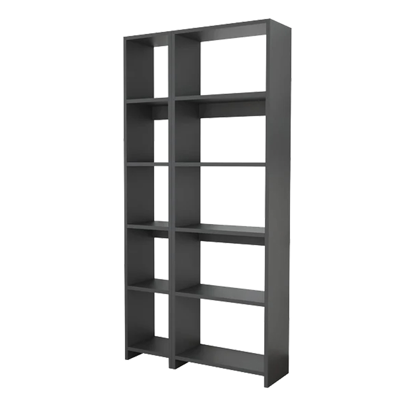 Βιβλιοθήκη Alkathi pakoworld σε ανθρακί απόχρωση 77x22x160εκ 197-000283