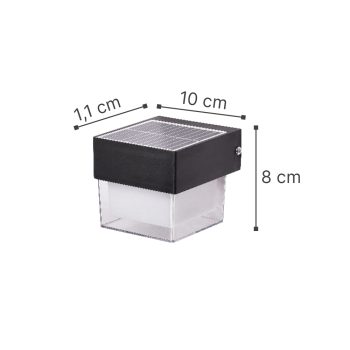 Alternative view of it-Lighting Grenada-LED 2W 3CCT Solar Wall Light in Black Color (80204410S)