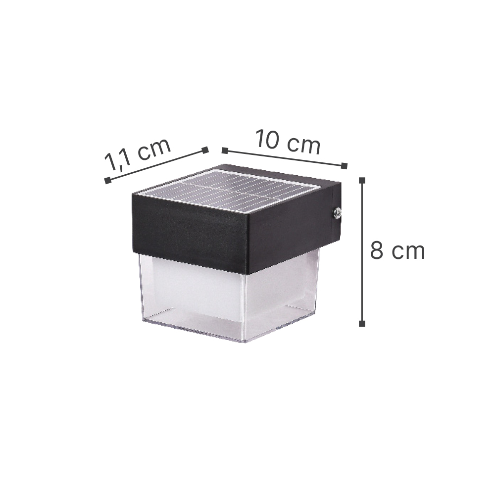 it-Lighting Grenada-LED 2W 3CCT Solar Wall Light in Black Color (80204410S) - Image 2