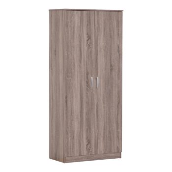 Ντουλάπα ρούχων δίφυλλη Zelia pakoworld σε sonoma-oak απόχρωση 79x42x180εκ 249-000067