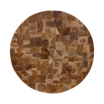 Διακοσμητικό τοίχου Sorendine pakoworld φυσικό ξύλο Φ60x6εκ 336-000018