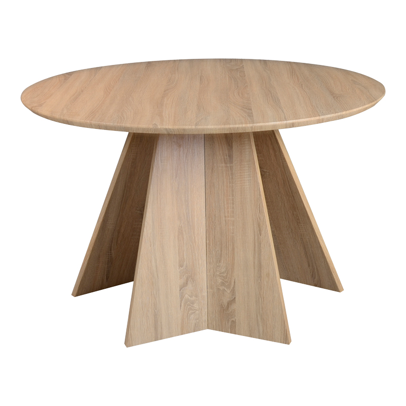 Τραπέζι Bibble MDF σε φυσική απόχρωση Φ120x76εκ - Image 2