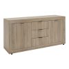 Μπουφές Doha pakoworld σε sonoma απόχρωση 180x45x80.5εκ 361-000070