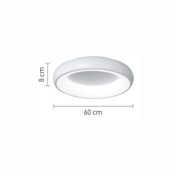 Alternative view of InLight Πλαφονιέρα οροφής LED 110W 3CCT από χρυσαφί και λευκό ακρυλικό D:60cm (42021-A-Golden)