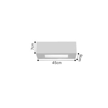 Alternative view of Inlight Επιτοίχιο φωτιστικό λευκό από γύψο 2xE14 D:45cm (43049-A-White)