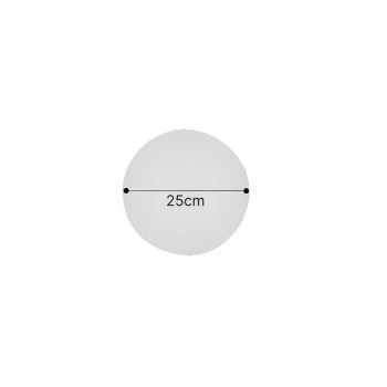 Alternative view of Inlight Επιτοίχιο φωτιστικό λευκό από γύψο LED 8W 3000K D:25cm (43052-White)