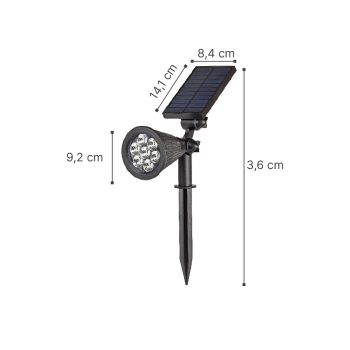Alternative view of it-Lighting Amistad-LED 2W RGB Solar Spike Light in Black Color (80204910S)