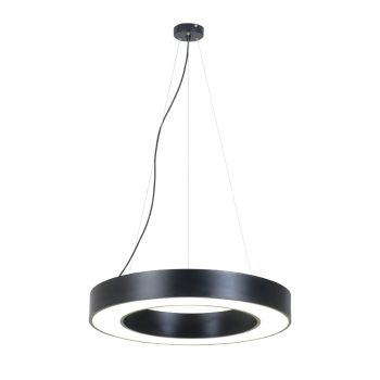 InLight Κρεμαστό φωτιστικό LED 70W 3000K σε μαύρη απόχρωση D:120cm (6041-120-BL)