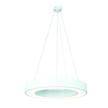 InLight Κρεμαστό φωτιστικό LED 50W 4000K σε λευκή απόχρωση D:80cm (6171-80-WH)