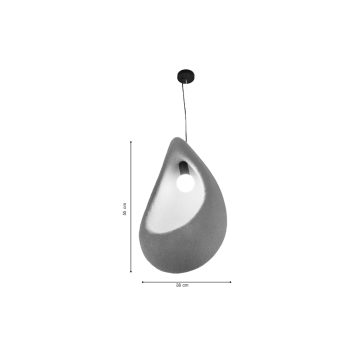 Alternative view of Inlight Κρεμαστό φωτιστικό από Fiberglass 1XE27 D:30cm (4054)