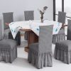 Beauty Home Ελαστικά καλύμματα καρέκλας σετ 6τμχ Art 8601 Γκρι
