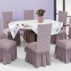Beauty Home Ελαστικά καλύμματα καρέκλας σετ 6τμχ Art 8601 Λιλά