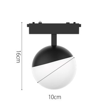 Alternative view of InLight Φωτιστικό LED 6W 3000K για Ultra-Thin μαγνητική ράγα σε μαύρη απόχρωση D:10x16cm (T04001-BL)