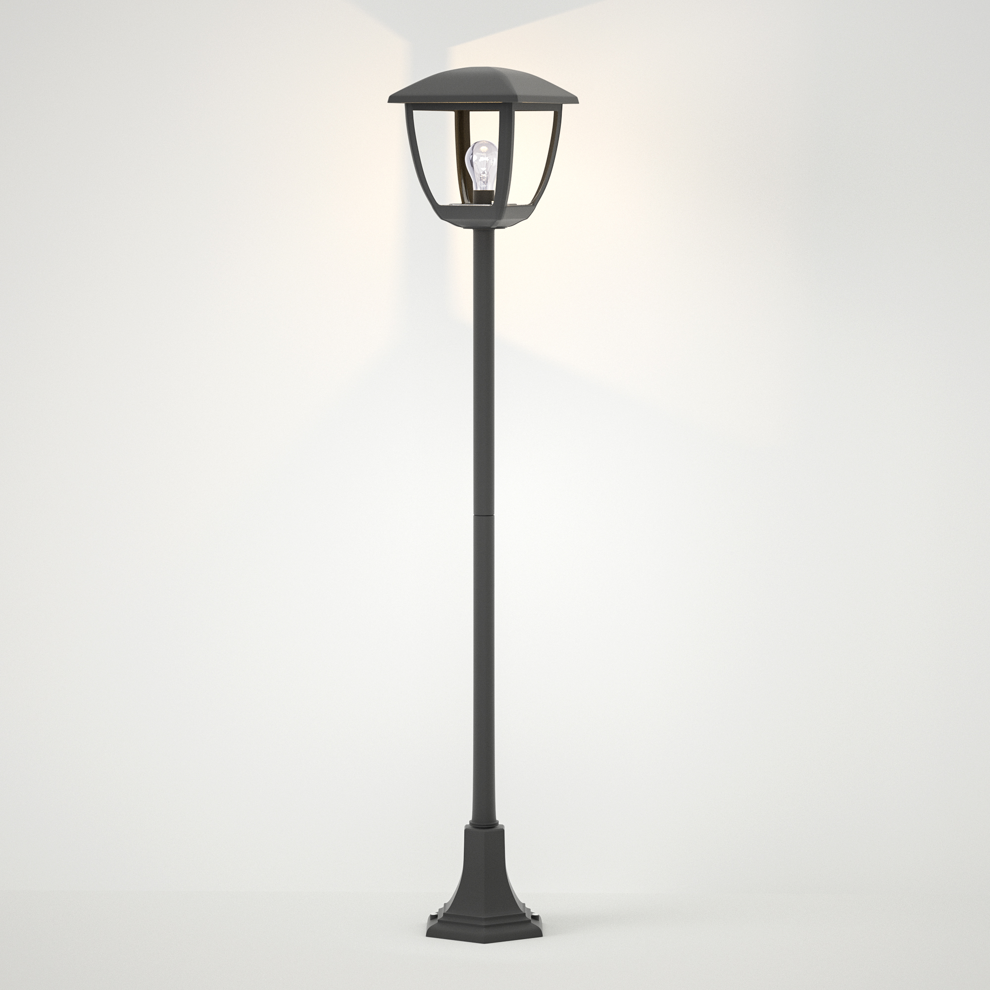 it-Lighting Avalanche 1xE27 Outdoor Pole Light Black D:120cmx18.5cm (80500114) - Image 2