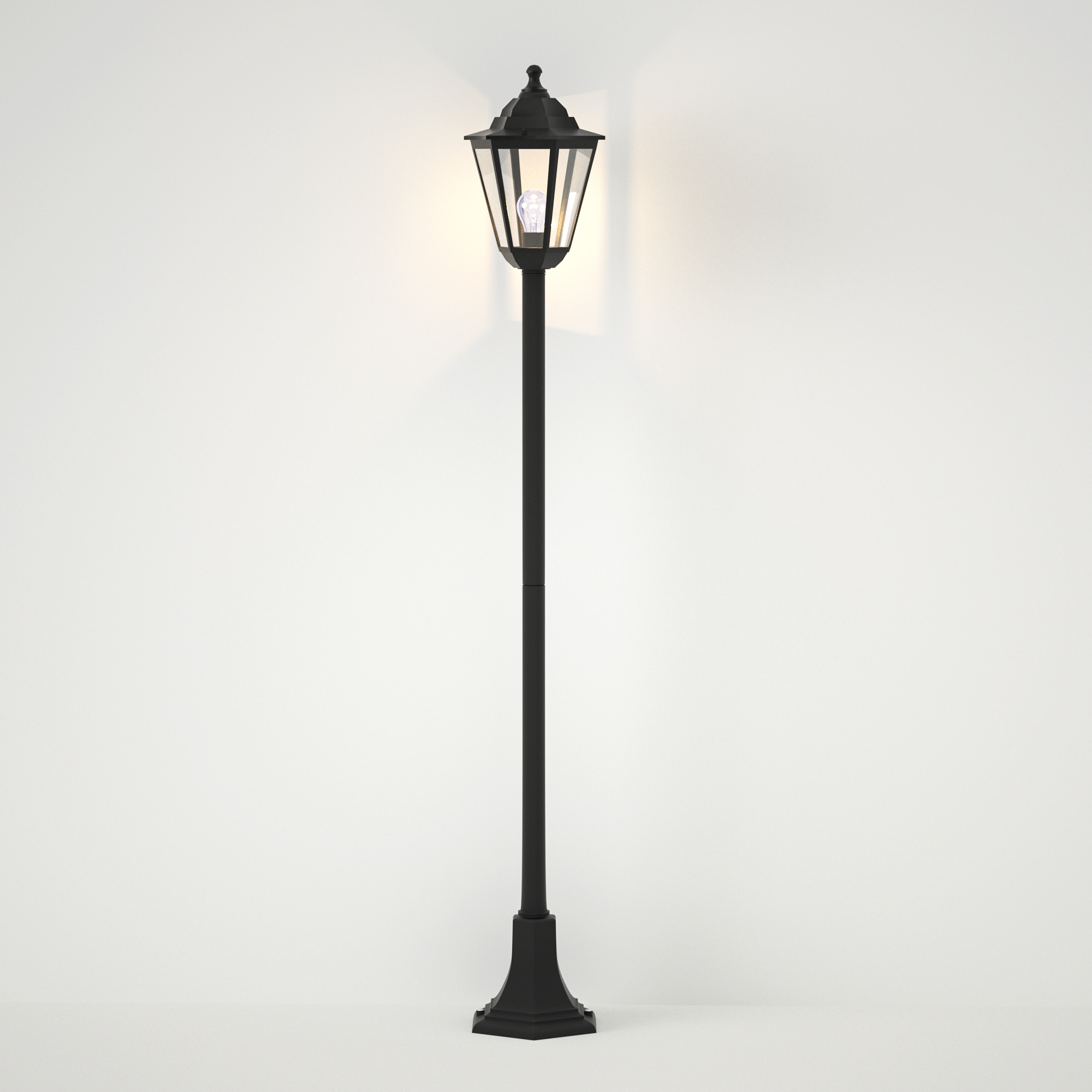 it-Lighting Redfish 1xE27 Outdoor Pole Light Black D:120cmx21.6cm (80500214) - Image 5