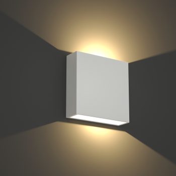 Alternative view of it-Lighting Yellowstone LED 4W Outdoor Up-Down Adjustable Wall Lamp White D:12cmx12cm (80200921)