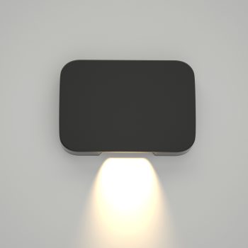 Alternative view of it-Lighting Silver LED 1W 3000K Outdoor Wall Lamp Anthracite D:5cmx7cm (80202440)