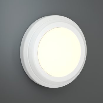 Alternative view of it-Lighting Jocassee LED 3.5W 3CCT Outdoor Wall Lamp White D:15cmx2.7cm (80201420)