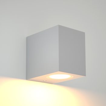 Alternative view of it-Lighting Norman 1xGU10 Outdoor Up or Down Wall Lamp Grey D:8cmx7cm (80200434)
