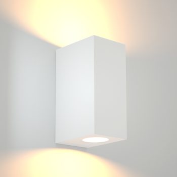 Alternative view of it-Lighting Havasu 2xGU10 Outdoor Up-Down Wall Lamp White D14.7cmx9cm (80200324)
