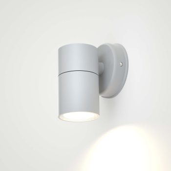 Alternative view of it-Lighting Eklutna 1xGU10 Outdoor Wall Lamp Grey D:11.3cmx11.3cm (80200534)
