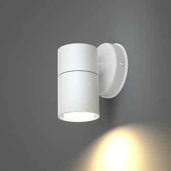 Alternative view of it-Lighting Eklutna 1xGU10 Outdoor Wall Lamp White D:11.3cmx11.3cm (80200524)