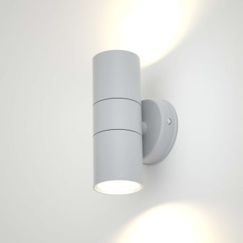Alternative view of it-Lighting Ouachita 2xGU10 Outdoor Up-Down Wall Lamp Grey D15.2cmx11.3cm (80200634)